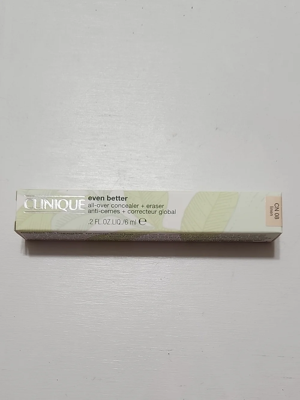 CLINIQUE CN08 Linen Even Better All-Over Concealer + Eraser